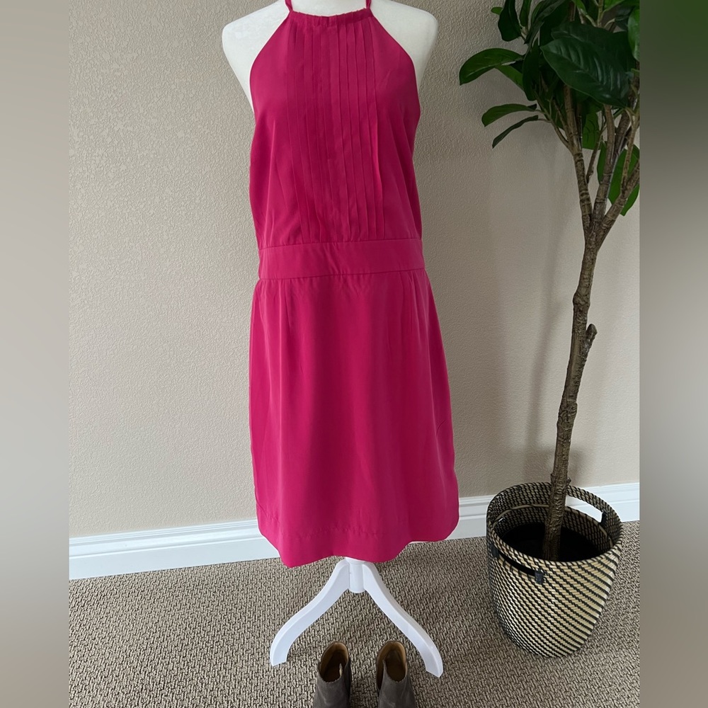 🆕 Gap hot pink Halter tie dress